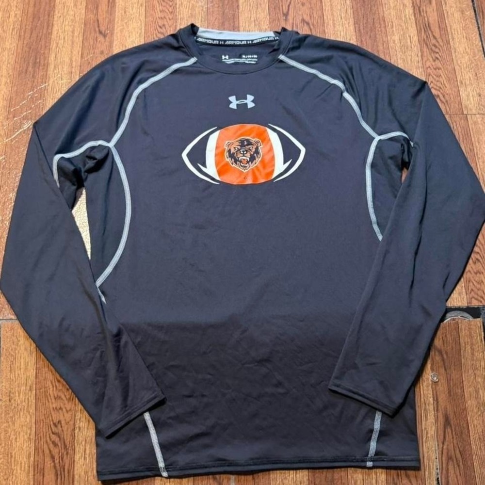Under Armour Black Chicago Bears Retro Sportswear Sleeve Compression Shirt XL